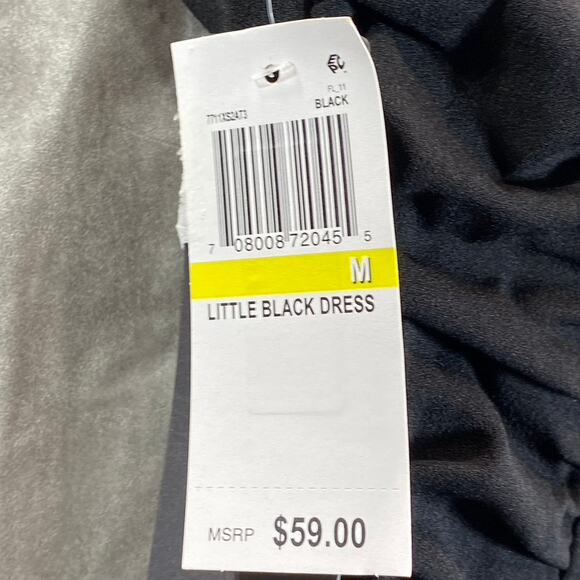 CITY STUDIO Juniors' Black Side Ruched V-Neck Cross Back Bodycon Mini Dress SZ M - Picture 12 of 14